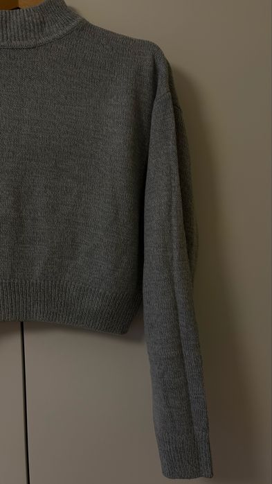 szary swetrowy golf h&m