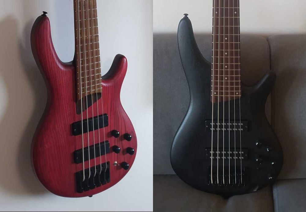 Baixos - Ibanez SR306EB e Cort B5 Element - Troca