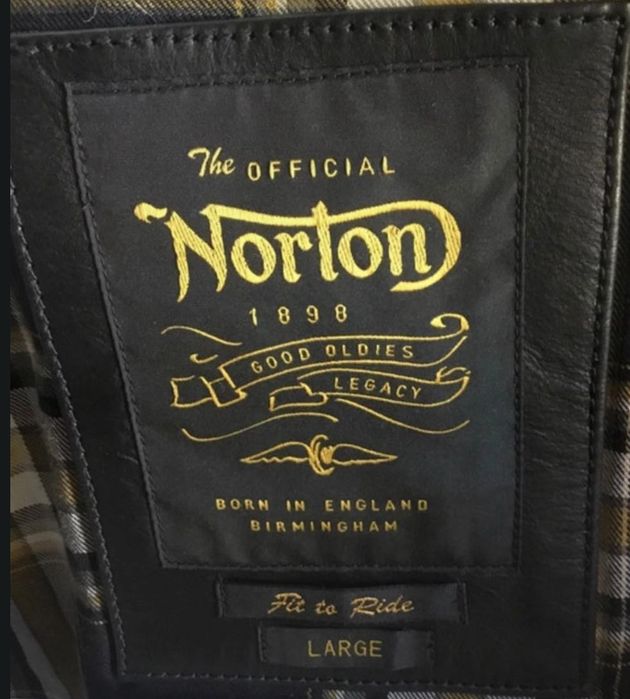 Blusão Moto Couro Norton / Triumph