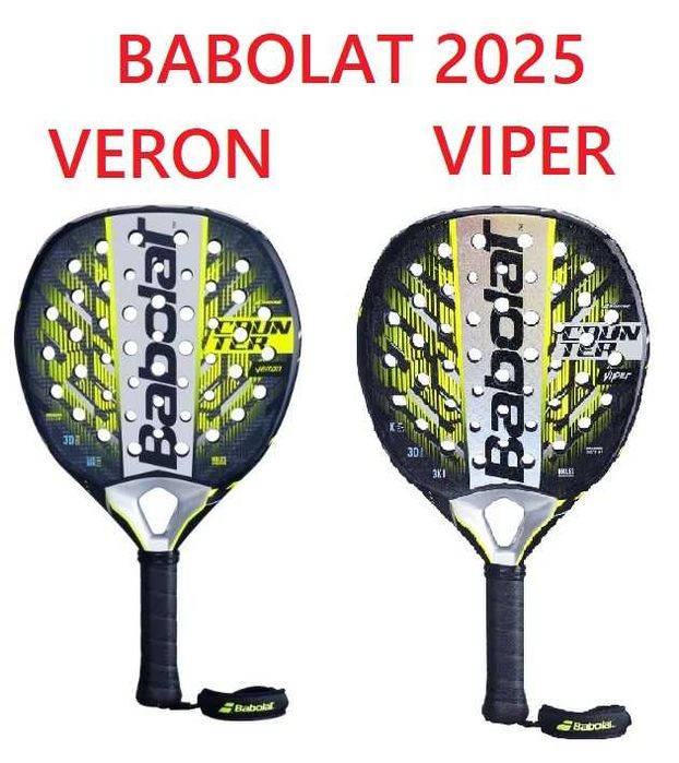 Ракетка для паделу, падел-теніса Babolat Counter 2025 Viper,Veron