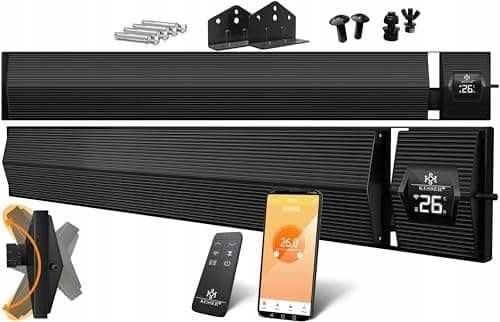 Grzejnik tarasowy Kesser czarny 5-40 stopni Celsjusza Pilot