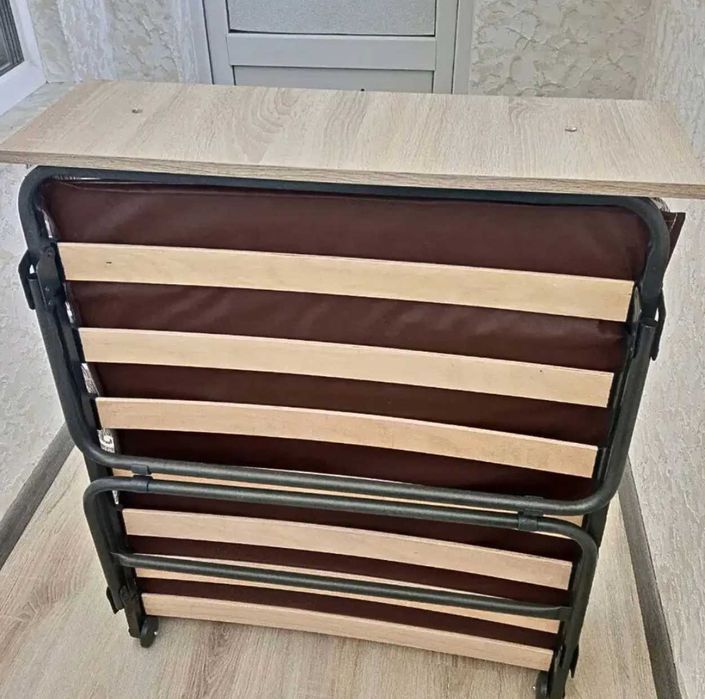 Розкладачка з матрацом ліжко складне розкладушка кровать раскладушка