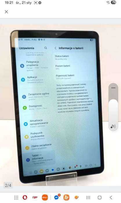 ŁADNY tablet Samsung A9 w pełni sprawny. Ekran 8.7 cala. Pamięć 4\64gb
