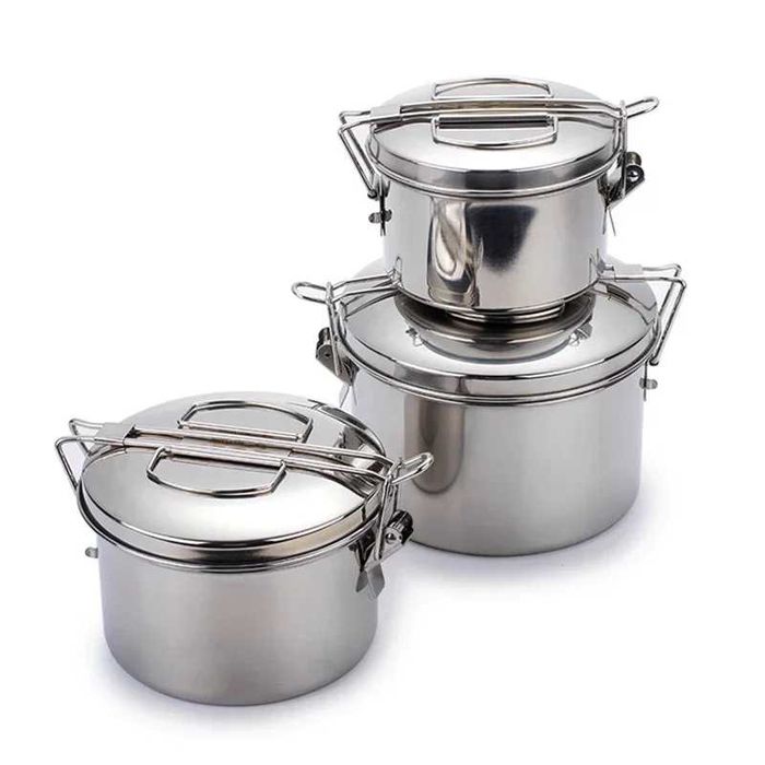 Котелок казанок походной и приборы. Набір посуду тактичний похідний.