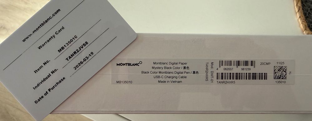 Premium Remarkable - Montblanc Digital Paper E-Ink Tablet NOWY / NIEOTWIERANY / PREZENT