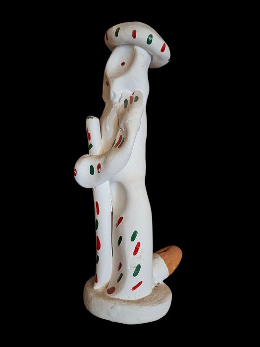 Boneco apito antigo em barro artesanato popular mallorquina de Mallorca