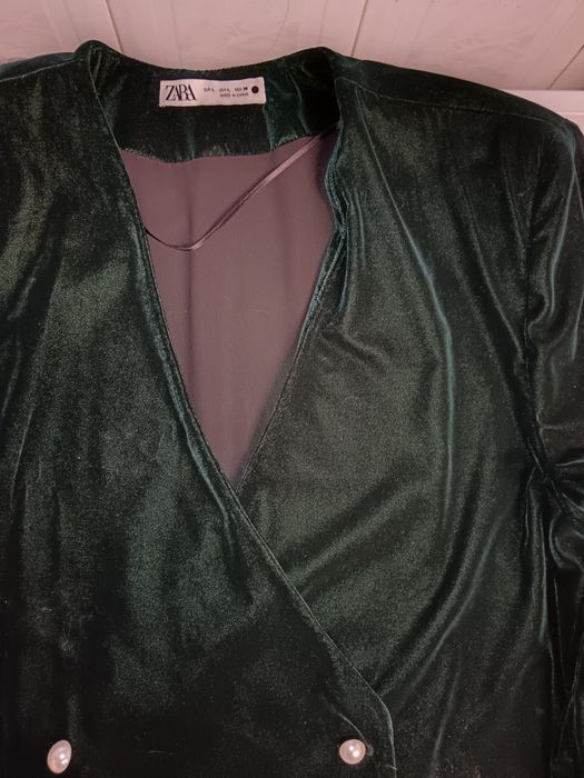 Blazer veludo verde