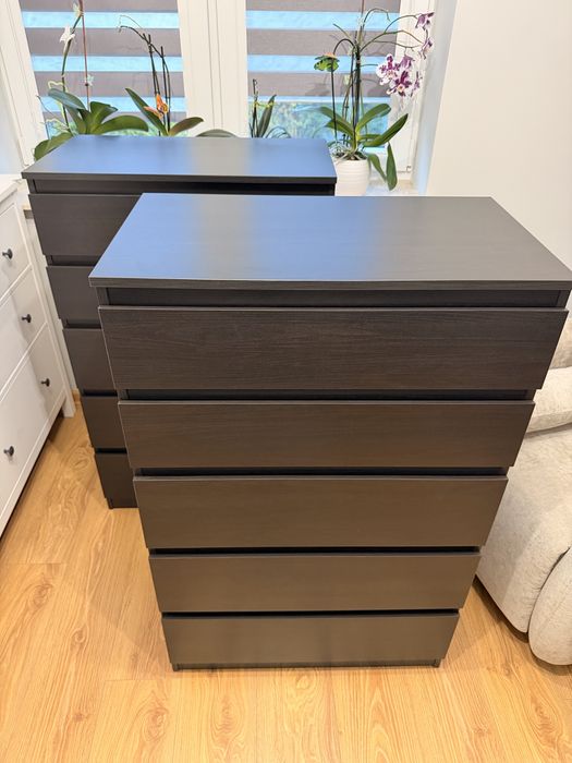 2x Komoda KULLEN IKEA | 5 szuflad | Czarnybrąz | Stan Idealny | Jarosław