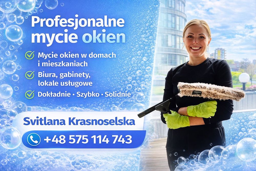 Mycie okien. Faktury