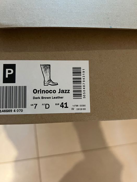 Kozaki brązowe, skórzane i ocieplane  firmy Clarks rozmiar 41