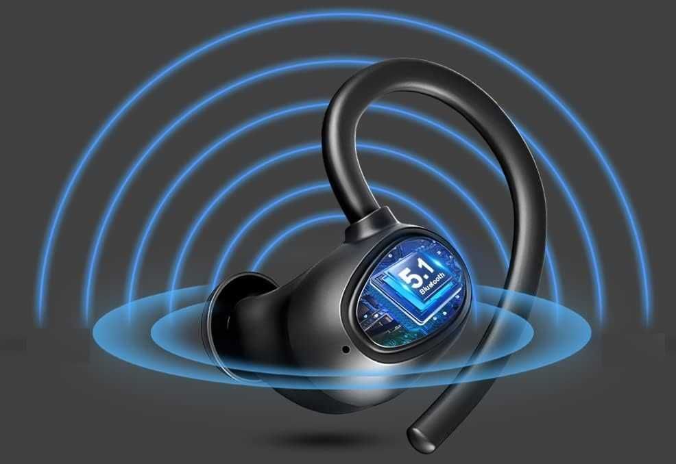 Drsaec i21 bezprzewodowe słuchawki bluetooth 5.3 sportowe 48h IPX7