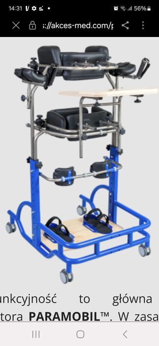 Pionizator statyczno dynamiczno rehabilitacyjny Aces Med Paramobil 1