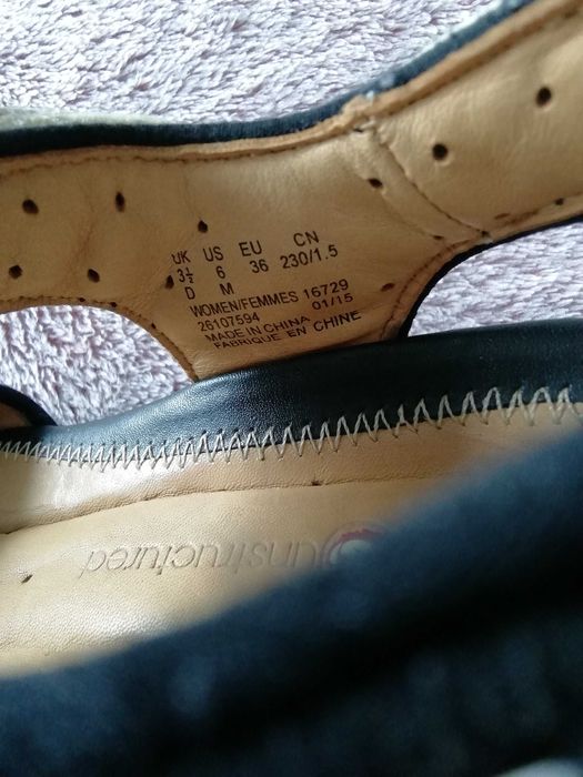 Sandały damskie skórzane trekkingowe  białe Clarks