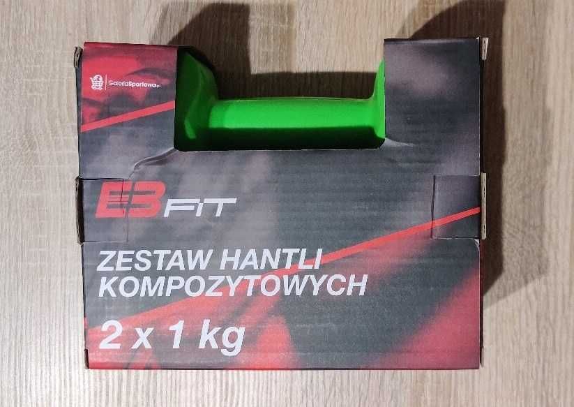 Zestaw komplet hantle 2x 1kg hand grip