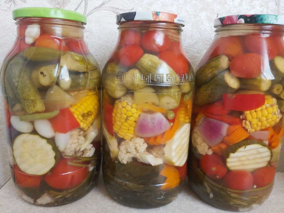 Овощное ассорти (12 овощей) 2025г объем 1,85л, 2л иная консерваци