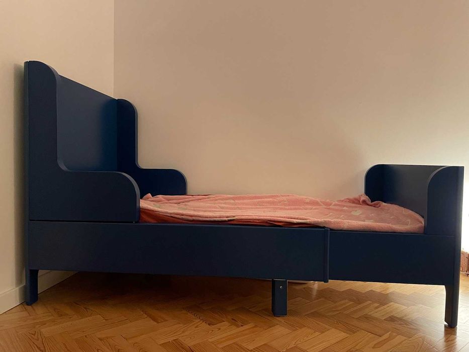 BUSUNGE Cama de criança extensível IKEA 80x200 cm + conjunto colchão
