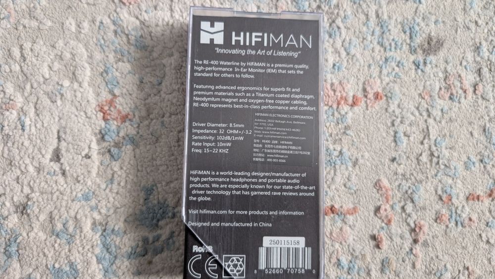 HIFIMAN RE400 - Earphones com fios
