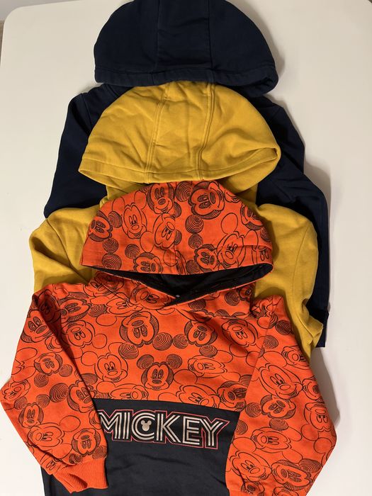 3 bluzy chłopięce z kapturem rozm. 104