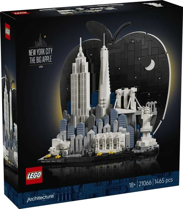 Конструктор LEGO Architecture 21066 Нью-Йорк — «Велике яблуко»