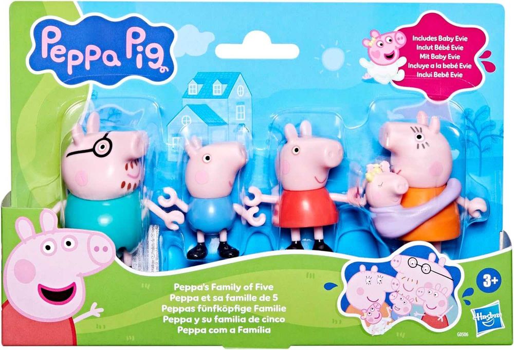 Свинка Пеппа велика родина семья Еві Эви 5 героїв оригінал Peppa G0506