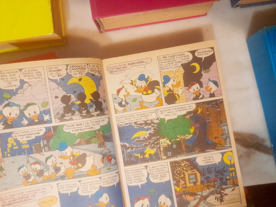 Conjunto de 7 Livros Banda Desenhada Capa Dura Hiper Disney