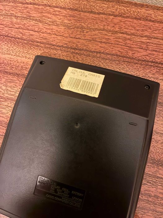 Calculadora Casio MS‑270L – Grande, Solar + Pilha