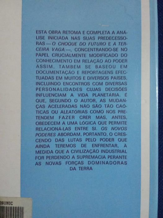Os Novos Poderes,  de Alvin Toffler - Portes Incluídos