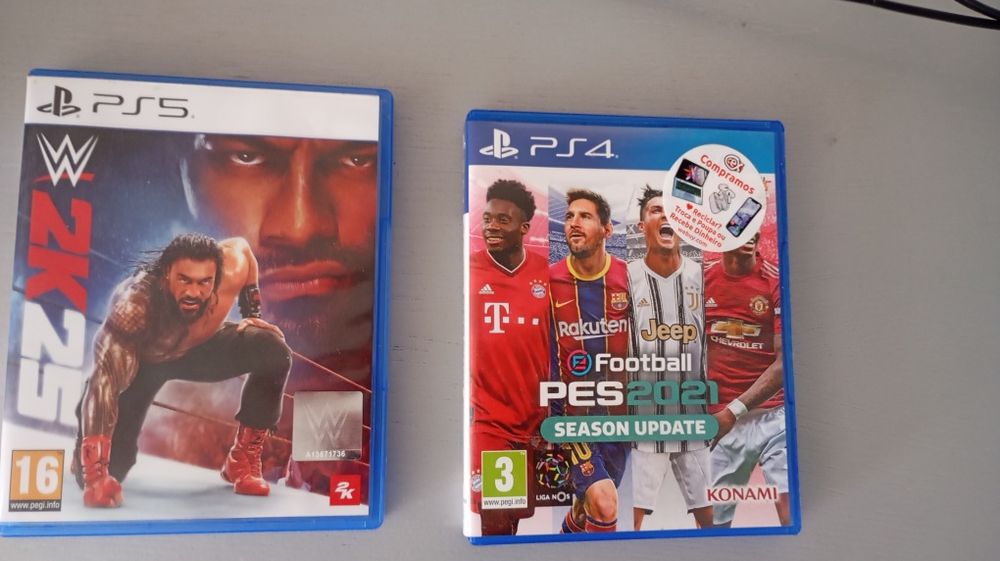 Vendo Pes 2021 e WWE 2k25