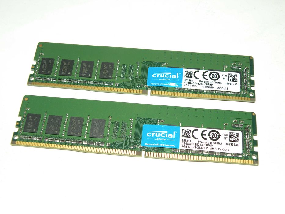 Pamięć ram DDR4 po 4GB Lub 2x4GB dual oraz 8GB w cenie 50zł Pojedyńcze