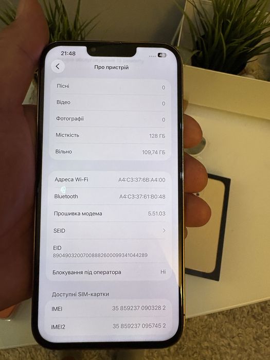 Iphone 13 Pro Max 128Gb Gold