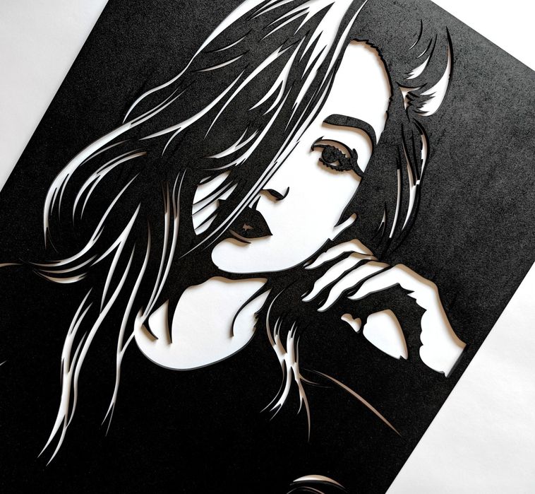 Obraz panel 3D kobieta.  Obraz z drewna. Zmysłowy.