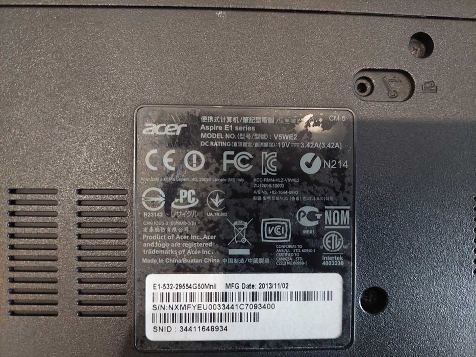 Ноутбук Acer Aspire E5-532