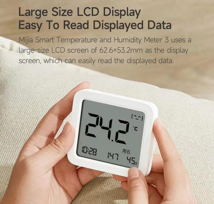 Новий Bluetooth термометр/гігрометр Xiaomi mijia 3
