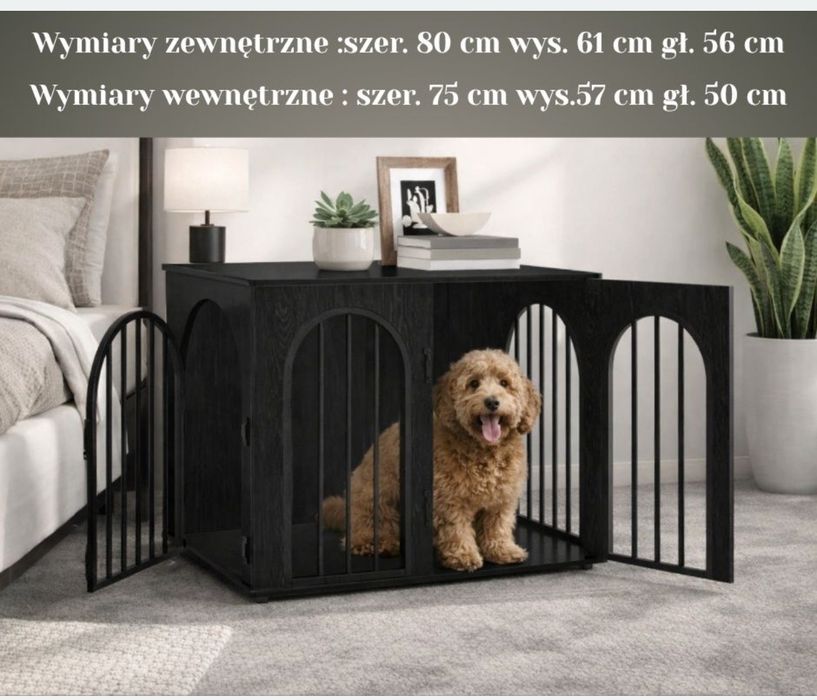 Szafka kennel / klatka zabudowana dla psa