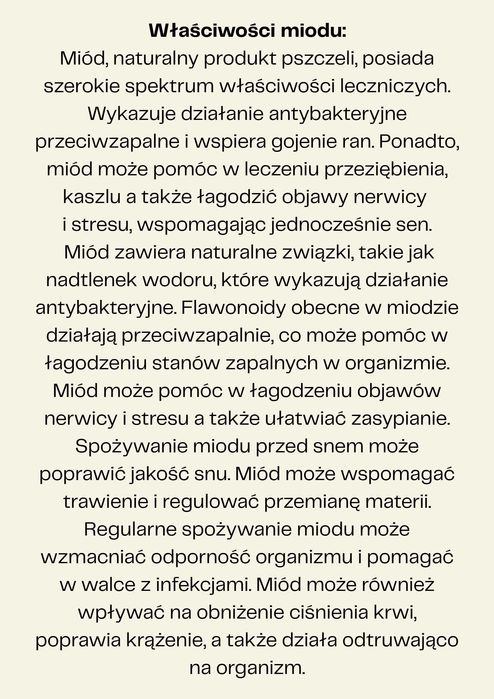 Naturalny miód 0,9l