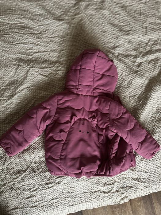Нова утеплена куртка для дівчинки, розмір 74.