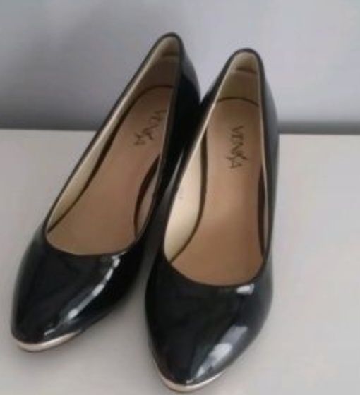 Buty damskie czólenka czarne 38