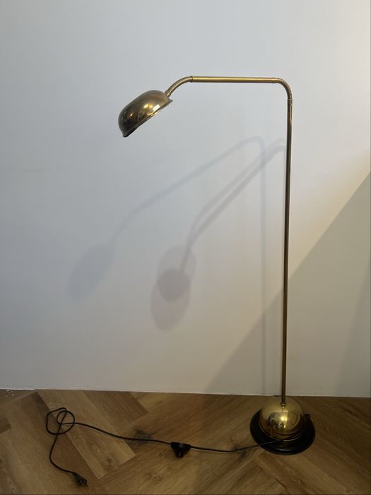 Lampa vintage design, stojąca, złota