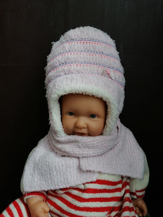 Набор зимняя шапка + шарф