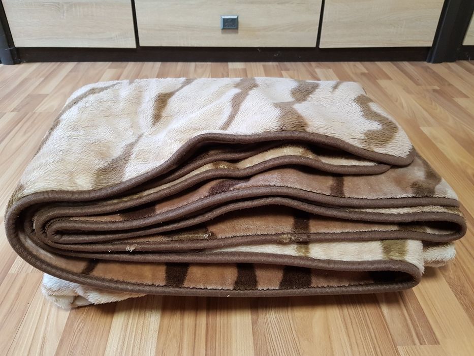 Плед велюровий 200×240 двосторонній Золотий тигр