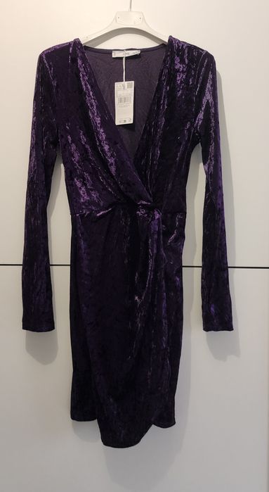 Vestido roxo da Mango