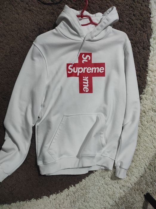 Худі Supreme супрім білого кольору нове!