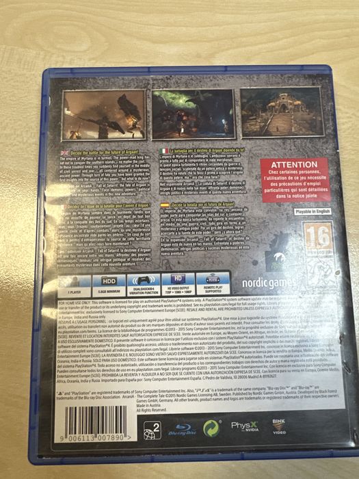 Arcania the complete tale ps4