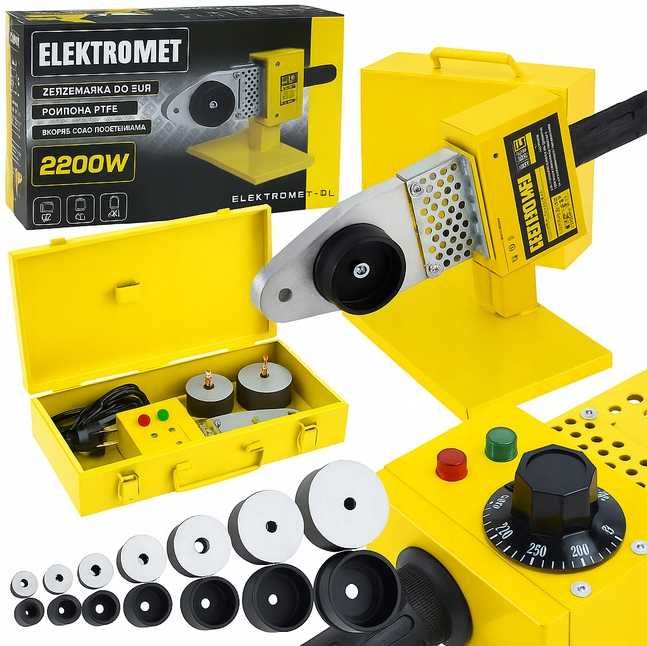 zgrzewarka do rur pcv termoplastycznych polifuzyjna 2200w 20–63mm 320°