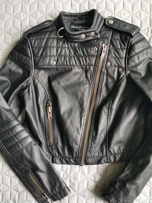 H&M Divided Exclusive ramoneska skóra naturalna roz. XS ?