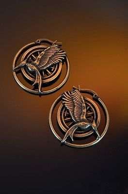Hunger Games jogos da fome brincos mimo gaio - mockinjay earrings NOVO