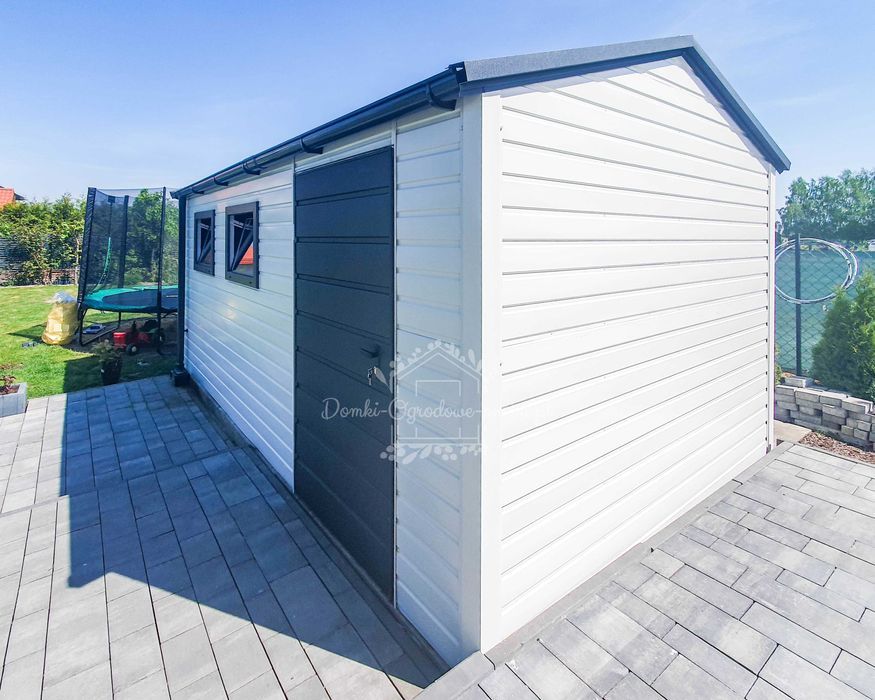 Schowek Domek Ogrodowy 4x5m Drzwi 2x Rynny  Dach dwuspadowy ID650