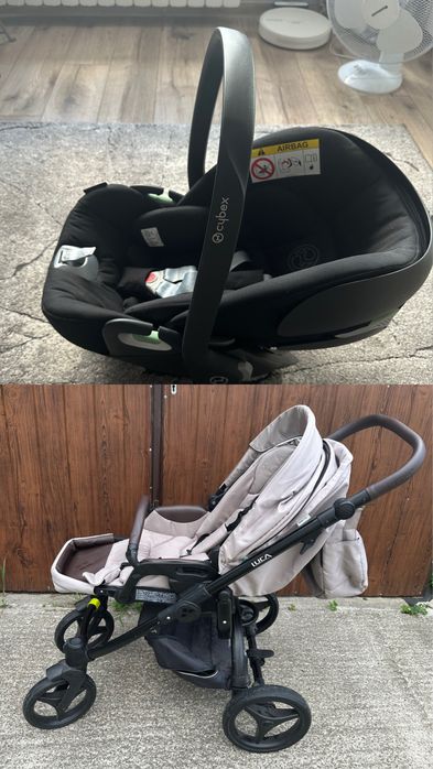 Bebetto Luca 2w1 + fotelik CYBEX + baza ISOFIX – komplet