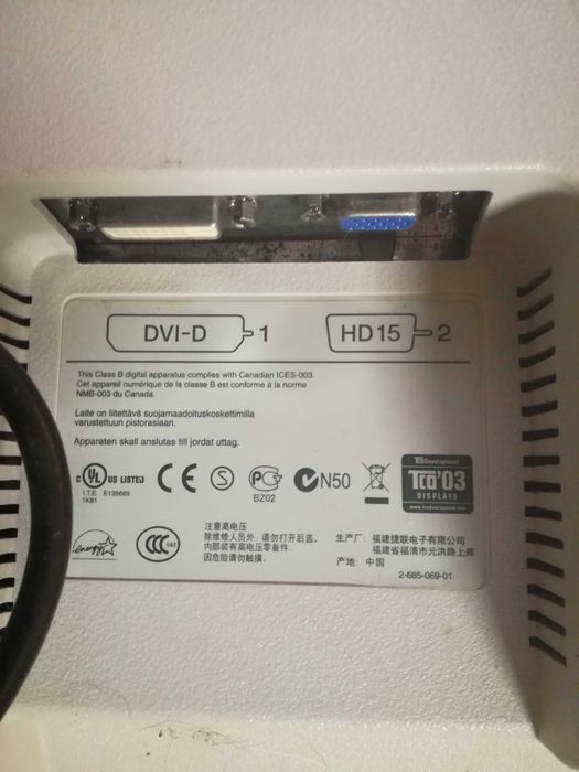 Monitor Sony SDM - E96D 19 polegadas
