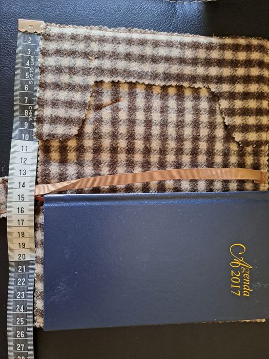 Capa para agenda em burel